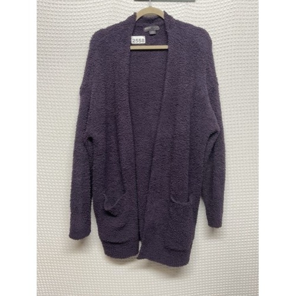 Barefoot‎ Dreams Purple Cozychic Lite Open Front Cardigan Women L/XL China